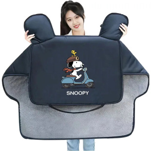 适用新大洲本田ns125la踏板摩托车挡风被冬季 加绒adv160lead立德