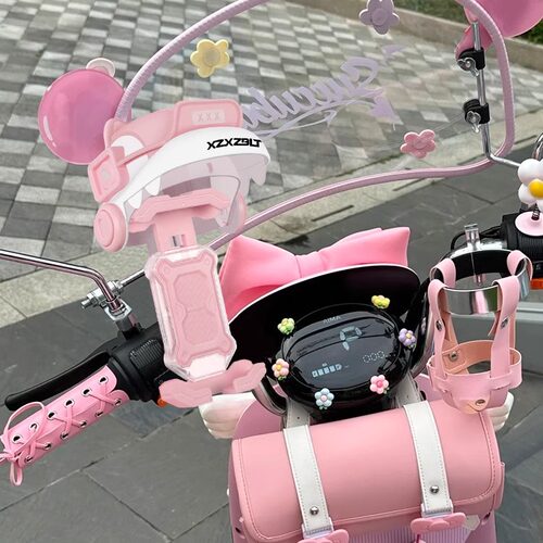 适用九号q85c电动车手机支架2024新款v30c配件qzmix/f90m装饰专用