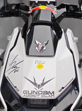 适用于小牛FXT/FX车头高达贴纸拉花防水装饰电动车灯光眉毛眼睛贴