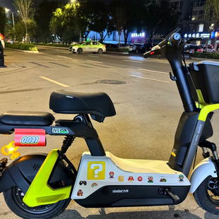 V30c电动车乐高水洗装 饰贴车身马里奥立体软胶贴 mix 适用九号Vz