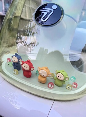 适用于九号Qz1/Qz3 mix车头太空舱天线宝宝可爱小摆件公仔装饰品