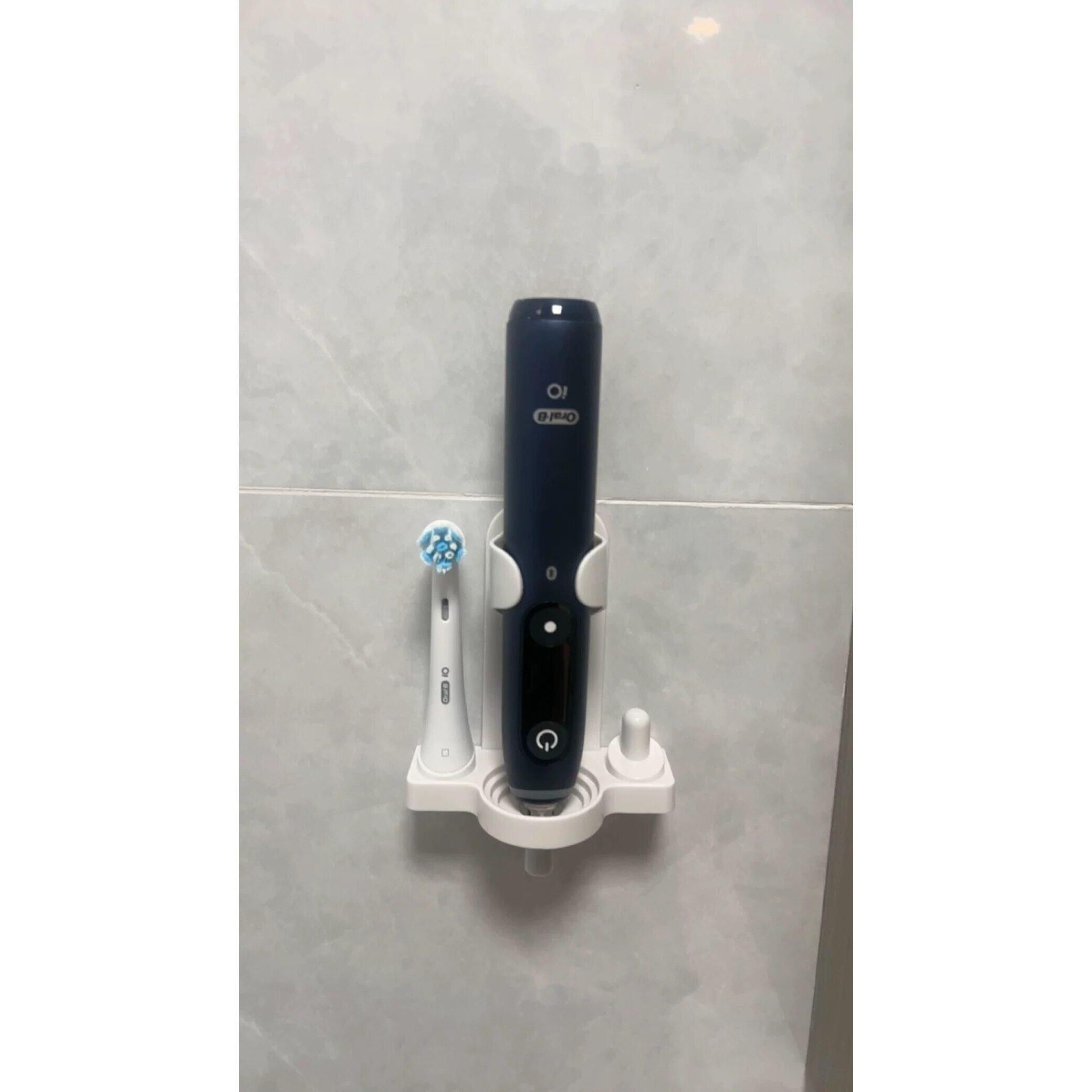 适配Oral欧乐b io电动牙刷置物架浴室墙上免打孔粘贴壁挂牙刷架