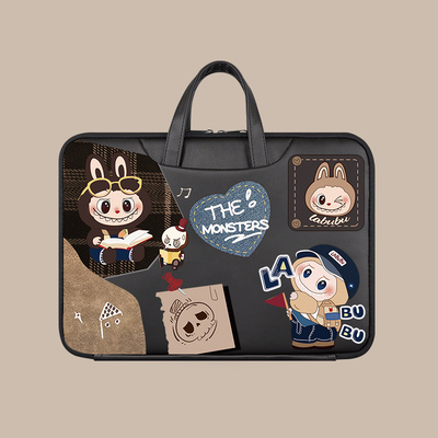 卡通可爱插画笔记本电脑包手提