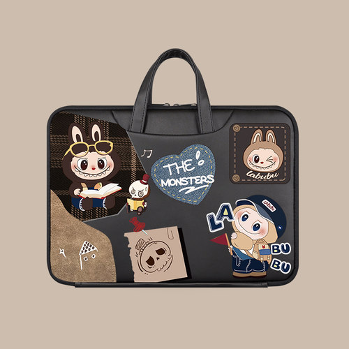 卡通可爱插画笔记本电脑包手提