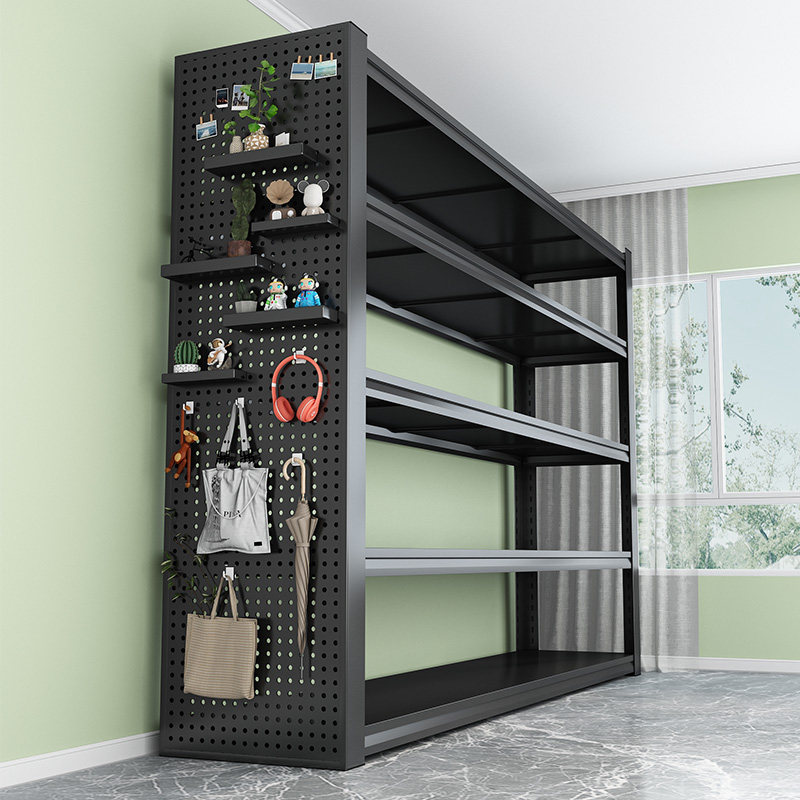 钢制货架置物架家用多层落地阳台置物架商用超市多功能收纳展示架