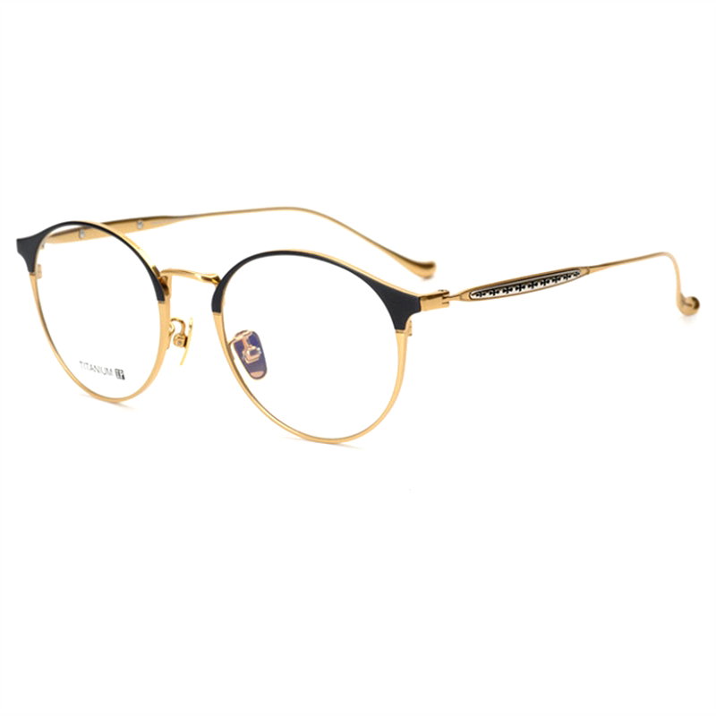 2019 new pattern HYDREA business affairs personality myopia Spectacle frame Pure titanium Ultralight Retro literature Framein the  ZIPPO/Swiss Army Knife/Glasses , Frames  category - from Buy2taobao.com to provide professional Taobao agent buy service
