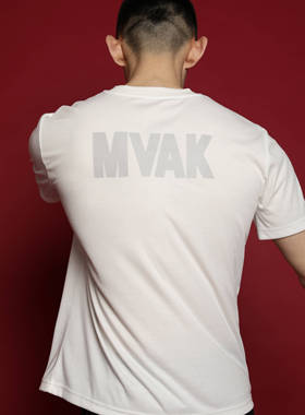 MVAKSTUDIO新款白色t恤男短袖潮男ins潮牌圆领夏季半袖休闲时尚