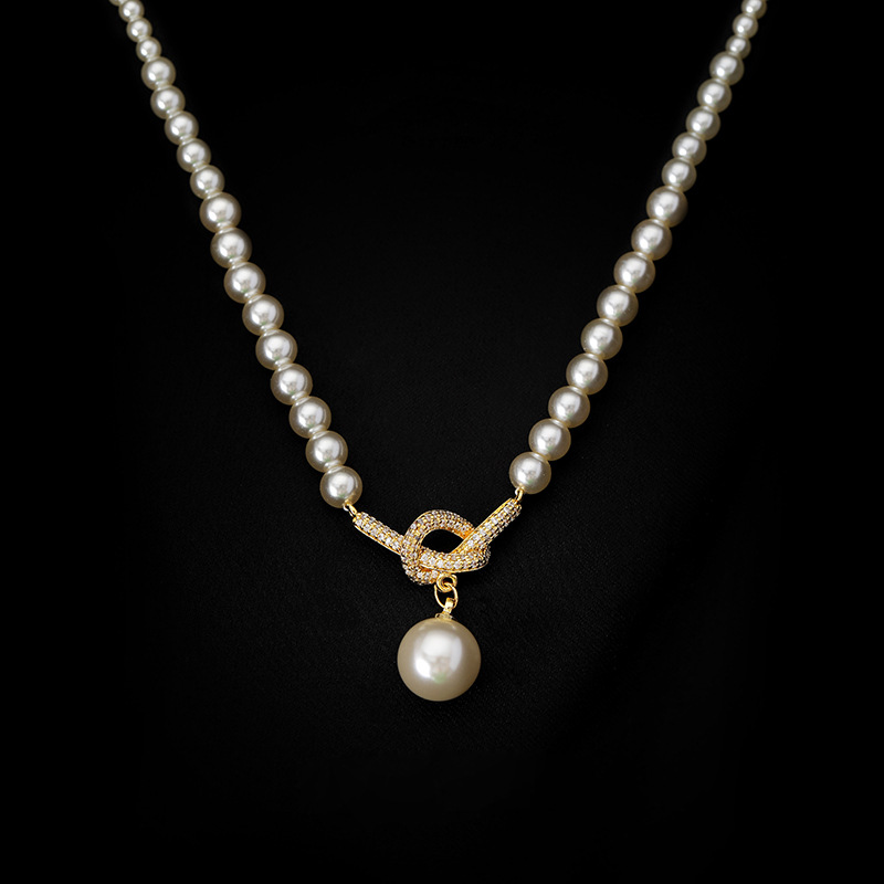 s尚美伯爵锆石打结吊坠珍