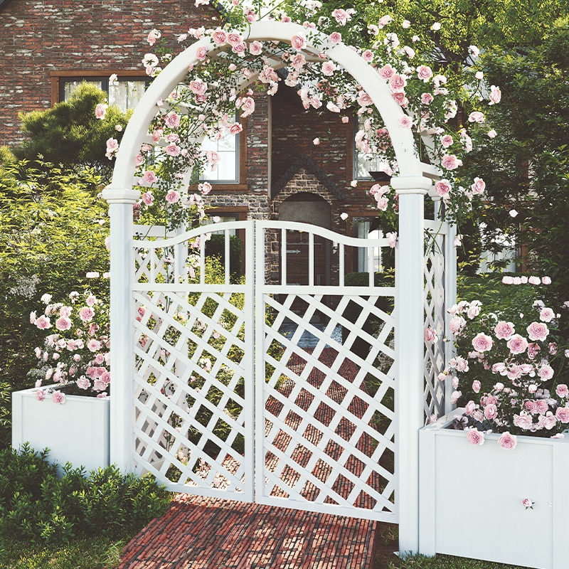 防腐木半圆拱门户外庭院爬藤葡萄支架室外花园弧形网格栅栏花围架,鲜花速递/花卉仿真/绿植园艺,花架,淘宝优惠券,粉丝福利购,淘宝优惠卷