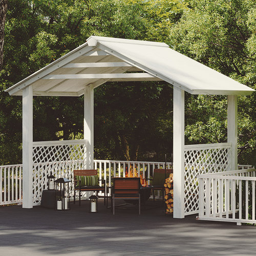 户外移动防腐木小木屋公园凉亭