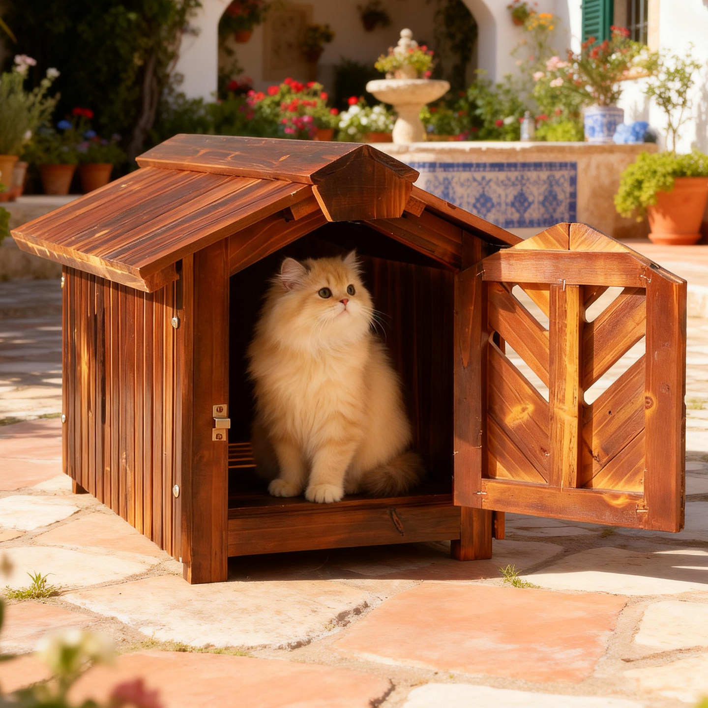 别墅户外实木猫窝防雨防晒木头猫屋四季通用室外防腐木狗窝小型犬,宠物/宠物食品及用品,猫窝/屋/帐篷/沙发,淘宝优惠券,粉丝福利购,淘宝优惠卷