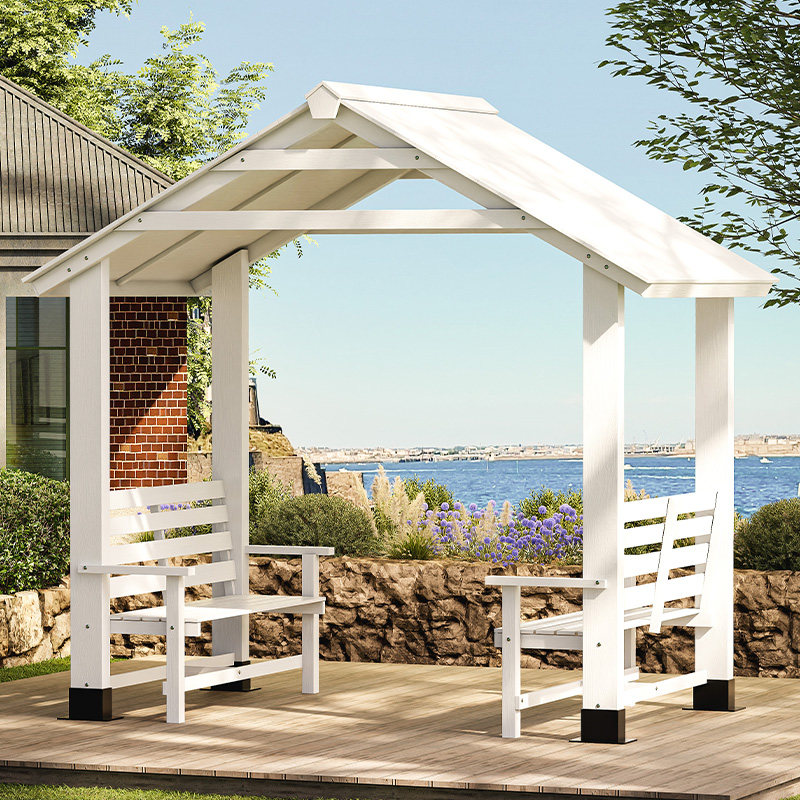 农家小院木质凉亭桌椅农村庭院阳光房凉棚室外亭子户外花园小木屋