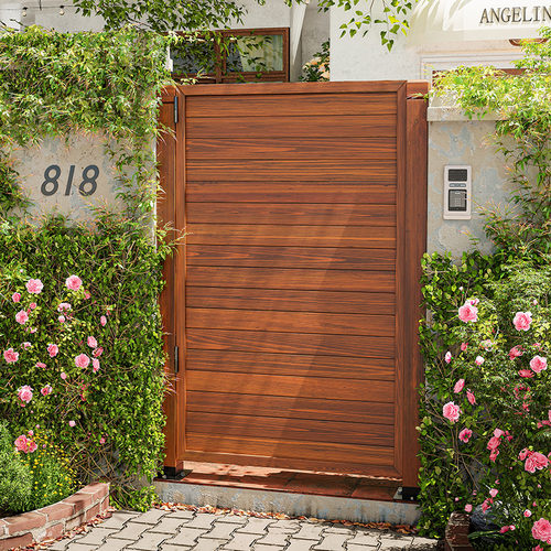 防腐木实木门别墅防腐木栅栏木门