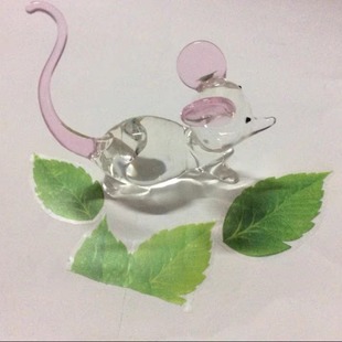 吉祥物十二生肖水晶玻璃摆件老鼠牛老虎兔龙蛇马羊猴公鸡猪工艺品