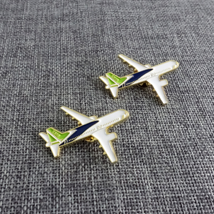 百搭航空科普小胸针 逐梦蓝天国产C919商飞金属徽章航展直升机个性