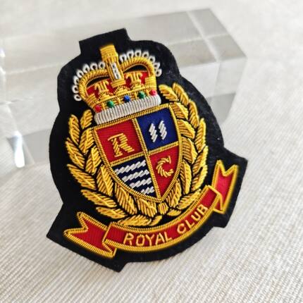 英伦学院风徽章印度丝手工刺绣布贴服饰配饰男女通用别针气质百搭