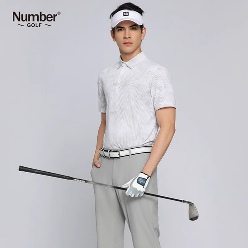 Number2025新款高尔夫男装上衣夏季高端POLO衫时尚男子服装短袖