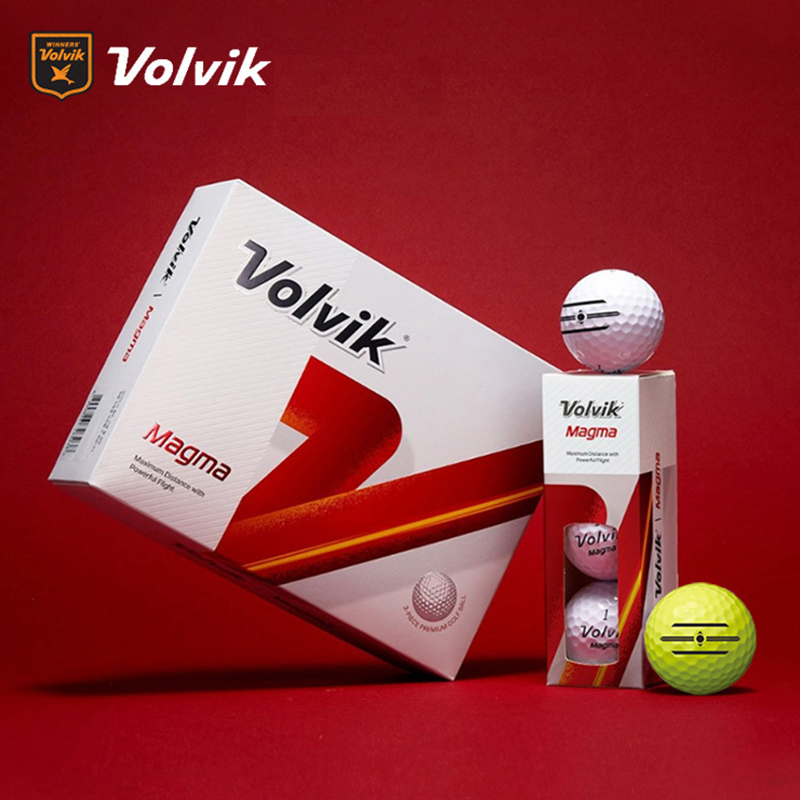 Volvik沃维克高尔夫球三层光面彩球12粒比赛用球NEW MAGMA24新款