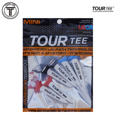 Tour Tee 进口高尔夫球Tee短45mm塑料球托远距打球铁杆tee新款