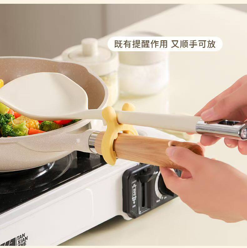 鹿耳锅铲架家用硅胶锅边防烫防溢护铲架灶台放汤勺铲子专用置物架