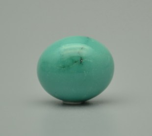 松石苑  原矿绿松石戒面  镶嵌  戒指（2.1克）