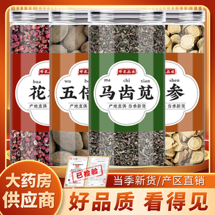 花椒五倍子马齿苋苦参中药材正品苦参片马齿笕五贝子泡茶煮水喝