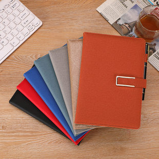 个性A5笔记本 简约带扣商务皮面记事本创意广告本子精美礼盒套装