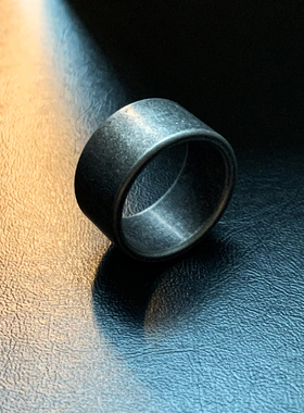 空白素戒-北欧极简宽版钛钢戒指