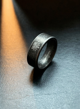 蜂狼居胥-权戒钛钢古法戒指欧美