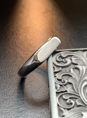 寒光-不掉色北欧极简光面窄尾戒