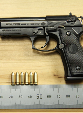 1:2.05合金帝国抛壳枪模型金属合金BERETTA M92A1 可拆卸不可发射