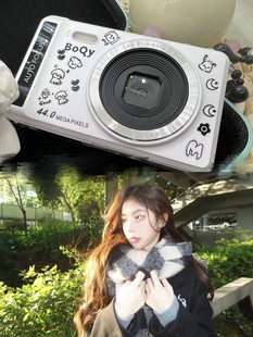 CCD拍立得一次出彩色照片高清旅游入门相机女款 复古随身卡片相机