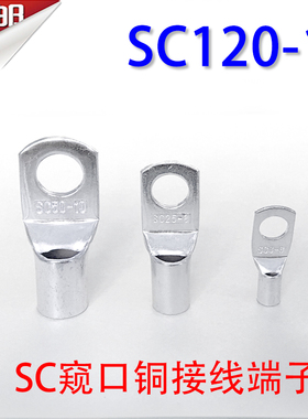 SC120-10 窥口铜接线端子/铜鼻子/铜线鼻/铜端子120平方