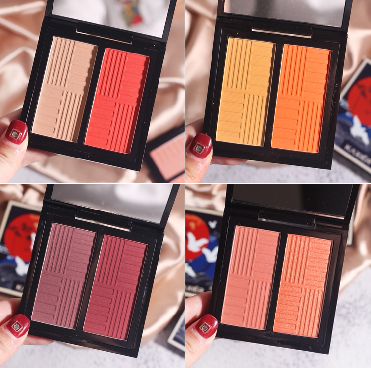 腮红才是妆容的灵魂啊!双色腮红干枯玫瑰色元气橘色橙色腮红
