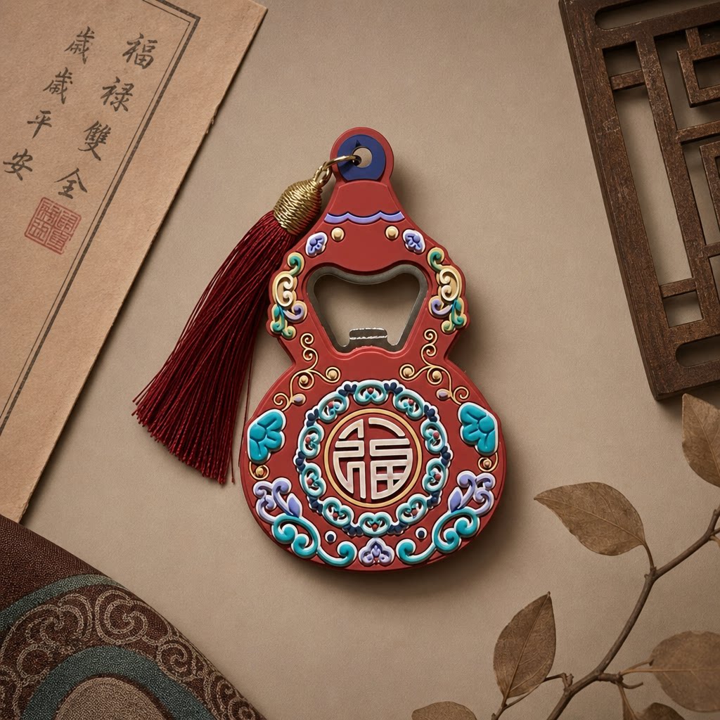 福禄开瓶器乔迁招财冰箱贴家用