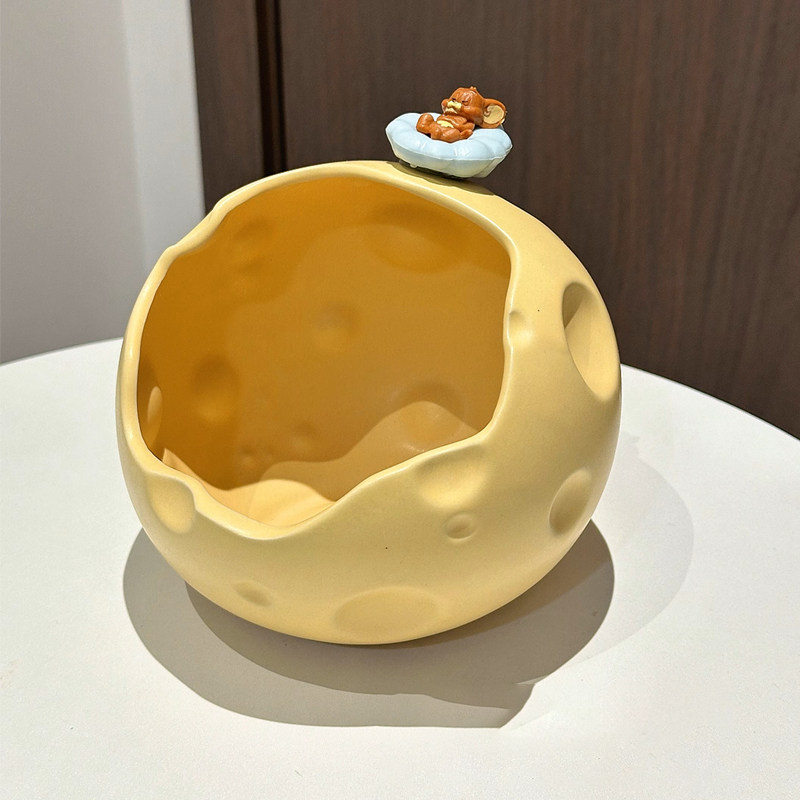 奶酪钥匙收纳玄关摆件