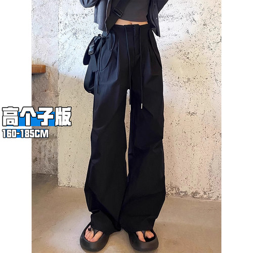 美式速干降落伞兵工装裤女夏薄款