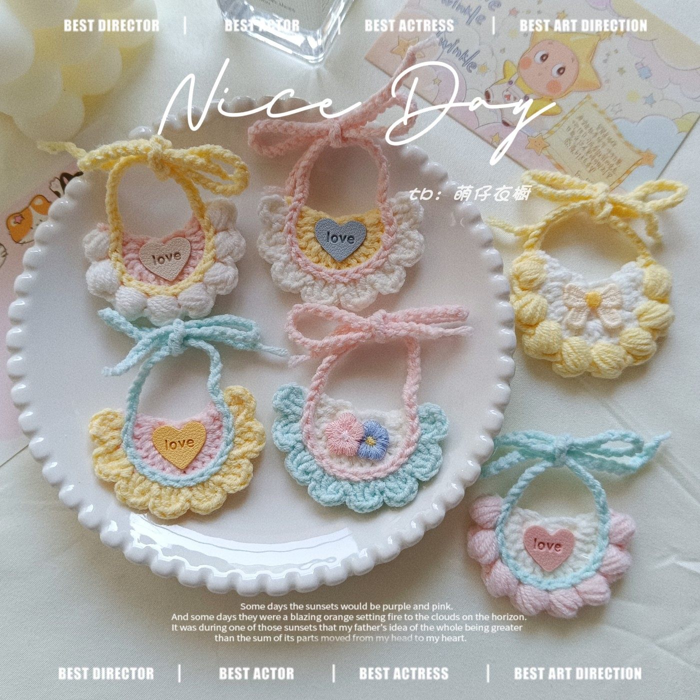 成品手工钩织毛线幼猫奶猫10CM20CM棉花娃娃自嘲熊口水巾围兜配饰,模玩/动漫/周边/娃圈三坑/桌游,棉花娃娃/毛绒玩具娃衣,淘宝优惠券,粉丝福利购,淘宝优惠卷