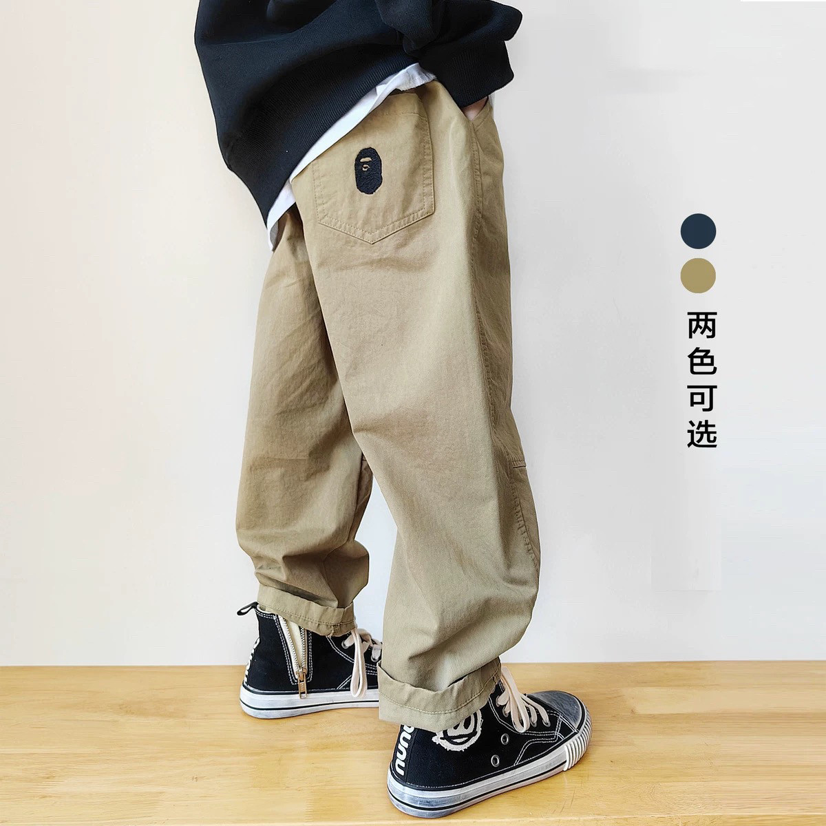 2026春秋新款男童工装裤户外长裤哈伦裤宽松中大童学生运动裤薄款,童装/婴儿装/亲子装,裤子,淘宝优惠券,粉丝福利购,淘宝优惠卷