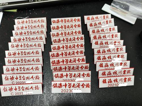定制校徽镇海中学南浔分校台州分校龙赛中学青岛超银中学滴胶校牌
