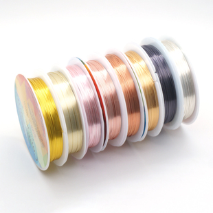 保色铜线高保软线饰品定型缠绕发簪发饰配件美甲唢呐哨片铜丝