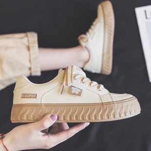 2025春季新款饼干小白鞋女鞋春款爆款chic百搭运动休闲板鞋球鞋子