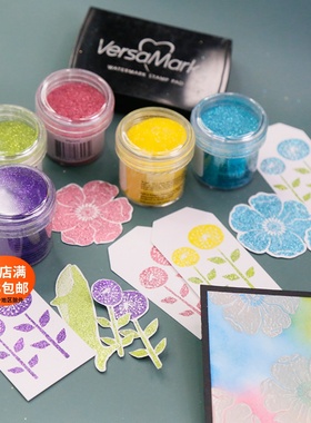 美国ranger新色浮雕粉Speckle经典珠光闪粉斑驳颗粒剪贴肌理凸粉