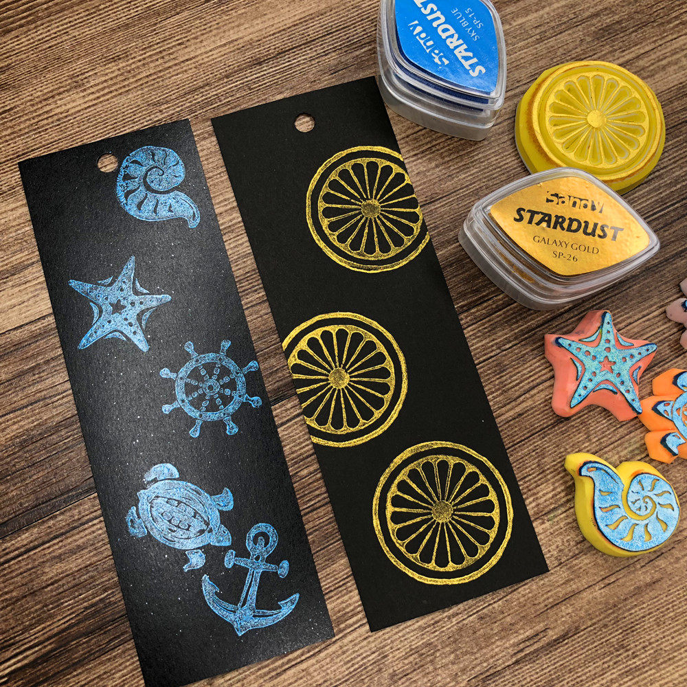 긴 책갈피 종이 금사 검정 카드 흰색 카드 황소 카드 황산 카드 손으로 그린 ??카드 20장 고무 우표 5*15CM