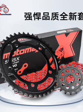 适配川崎摩托车KLV1000 04-06前后牙盘大小飞静音油封链条套链