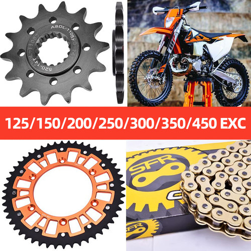 适用KTM450大小齿牙盘链条