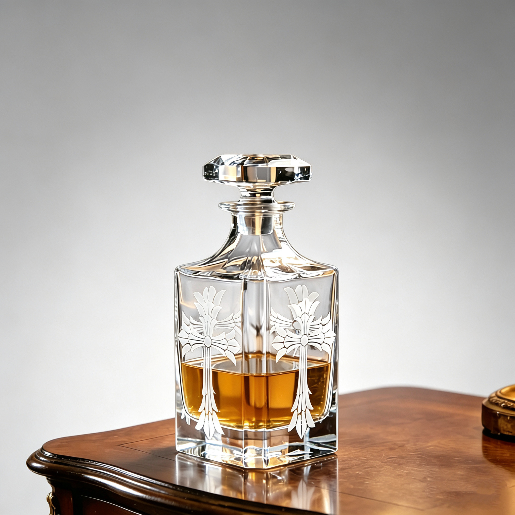 美式个性轻奢复古手工K9水晶玻璃酒樽威士忌洋酒具壶酒杯网红组合