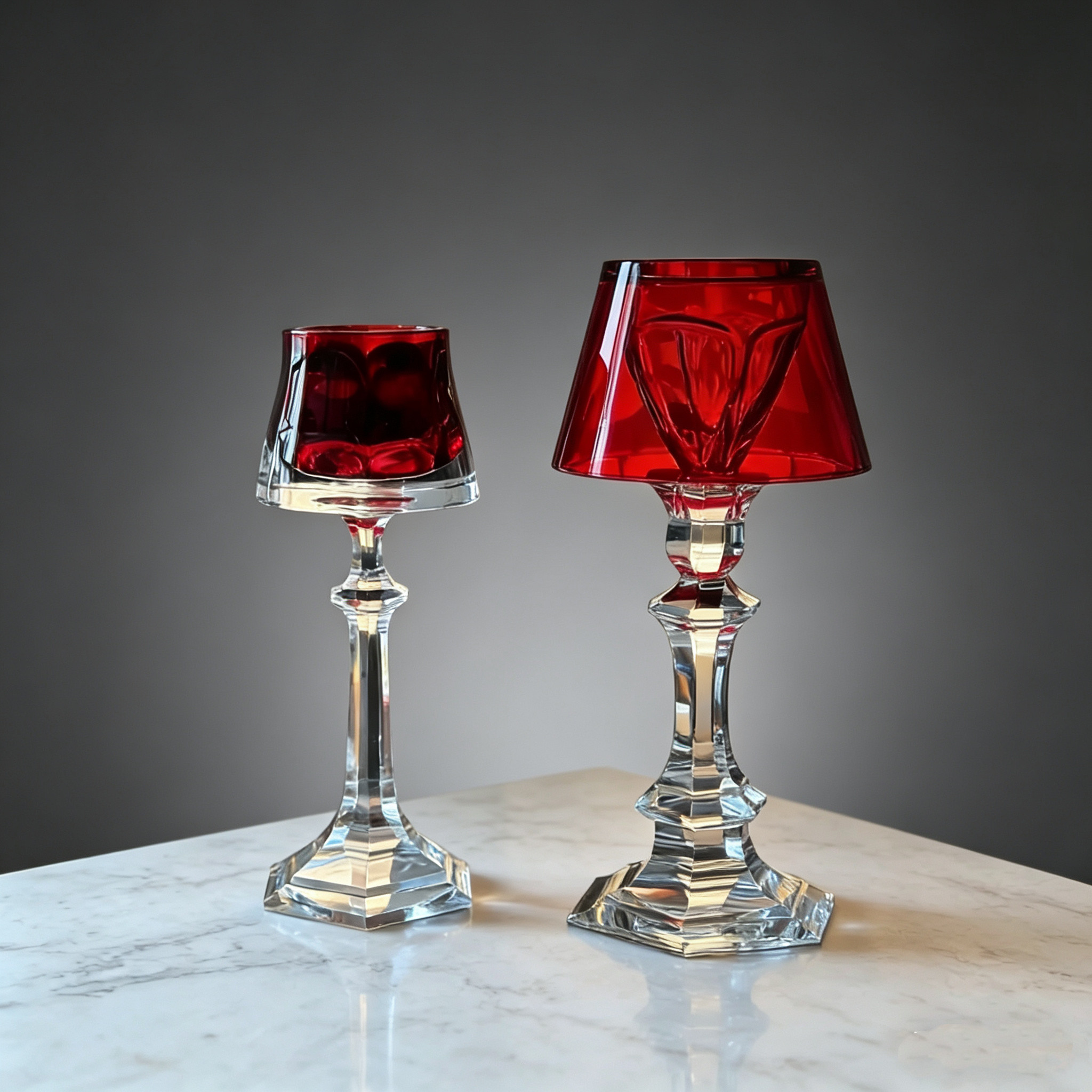 法国欧式水晶台灯烛台高端轻奢网红热情似火魅惑精致家居摆件晚餐