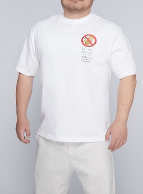 XANTHINE工作室2025春夏新款原创设计不喜猴印花短袖T恤男女同款