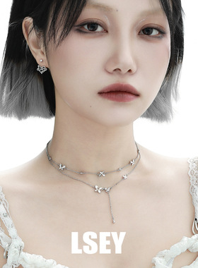 碎蝶逐影纯银项链S925小众轻奢百搭高级设计感女配饰叠戴2026新款
